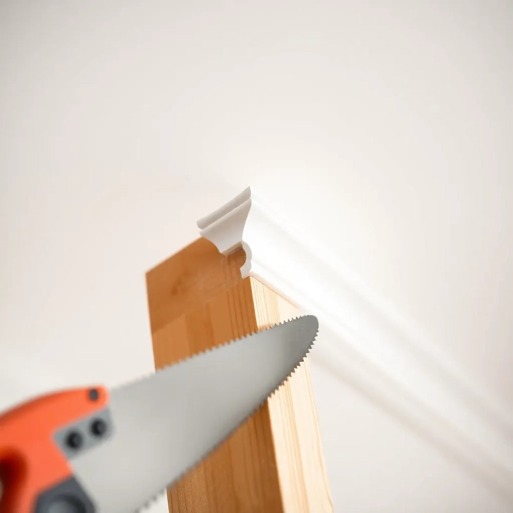 Jak dociąć listwy sufitowe w narożnikach wewnętrznych