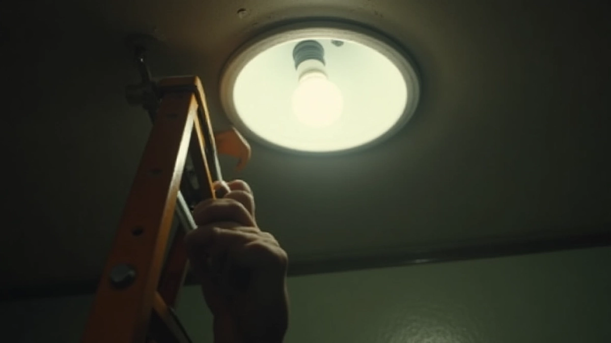 Jak wymienić żarówkę w tubie sufitowej