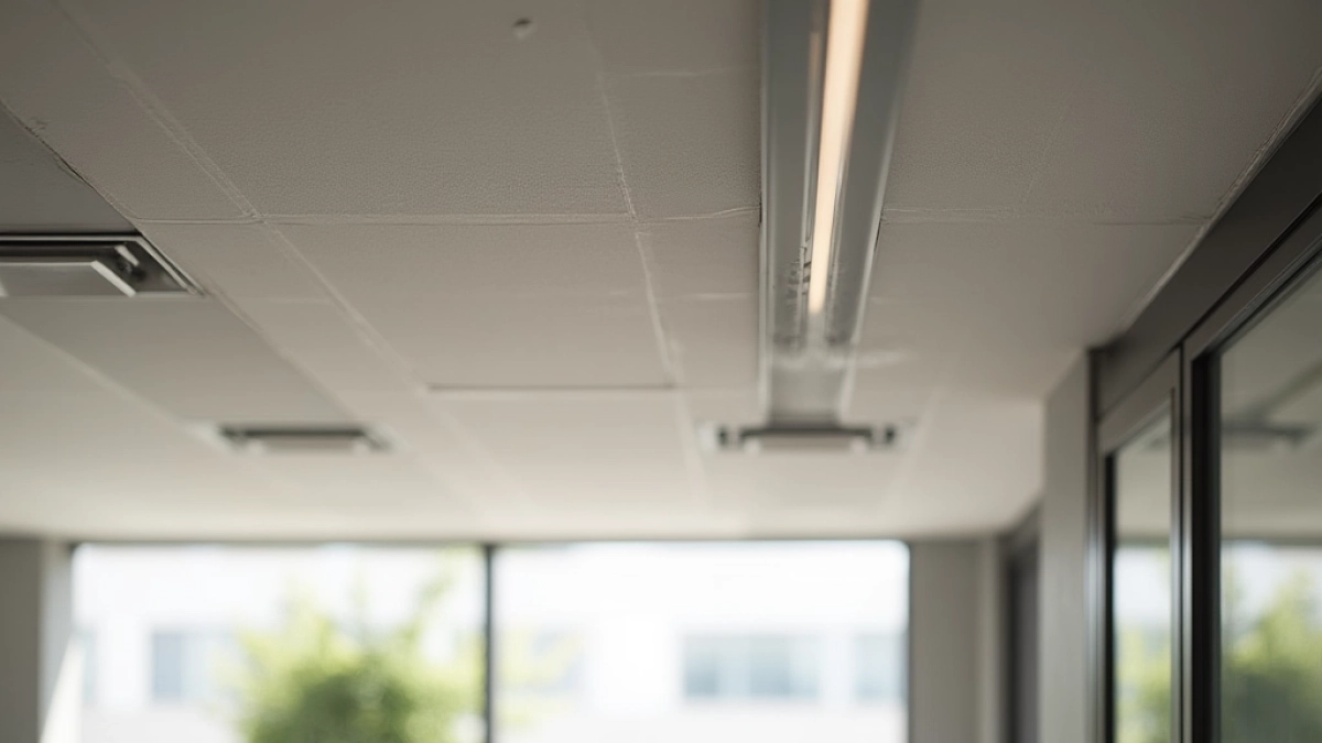 Jaka odległość szyny sufitowej od maskownicy