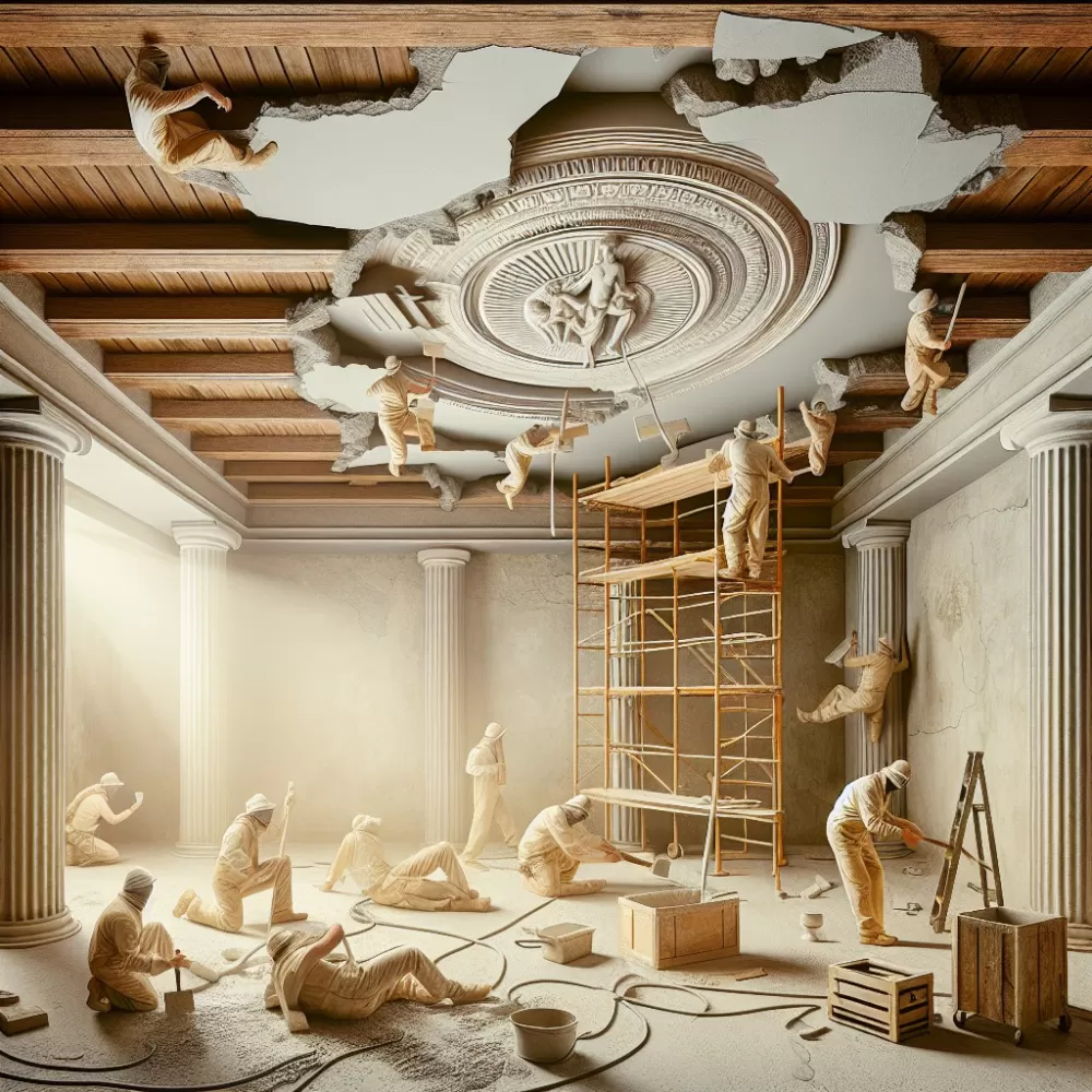 Szpachlowanie Starego Sufitu